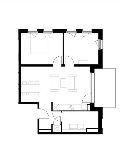 Luminoso apartamento de 3 habitaciones con balcón y cocina equipada – Foto 5