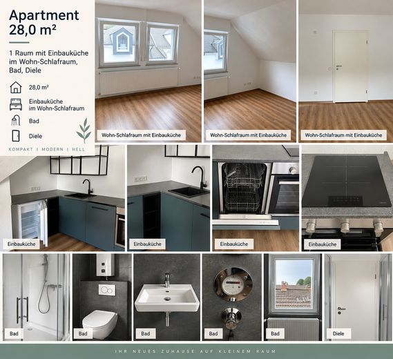 3 Wohnungen in Freudenberg – 28 bis 73 m² – zentral & modernisiert – Apartment 28 m² 2. OG