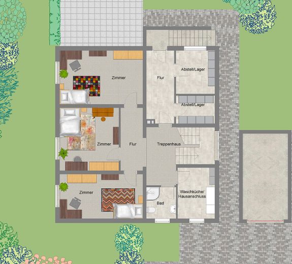 Grundriss Tiefparterre