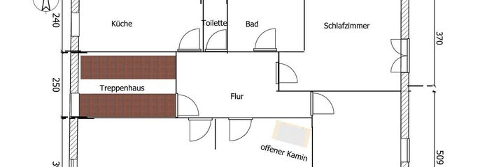 Grundriss der Wohnung