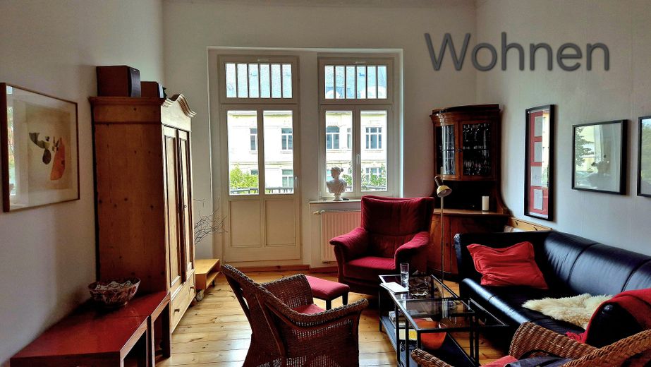Світла, тиха 2-кімнатна квартира в Зюдфорштадті – Wohnzimmer