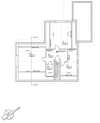 Haus im Grünen – Grundriss OG