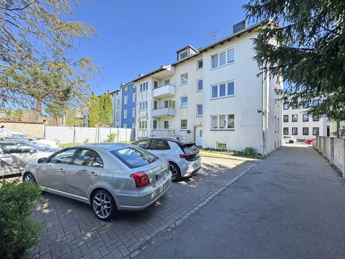 Sicht aufs Gebäude