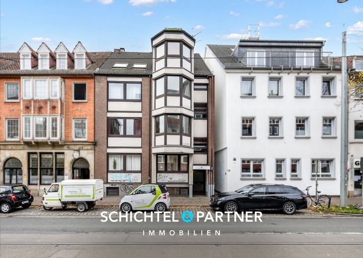 Alte Neustadt | Renovierte 3-Zimmer-Wohnung mit Garage und Balkon – S&amp;P | Außenbild