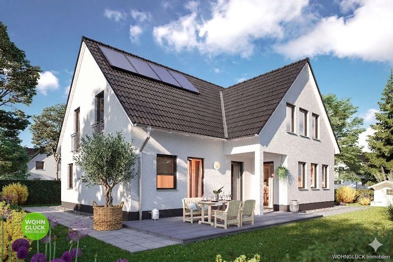 Neubau - Generationenhaus mit 2 Einheiten in Dieburg – Hausansicht_Garten