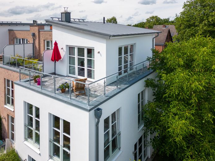 Dachterrasse von oben