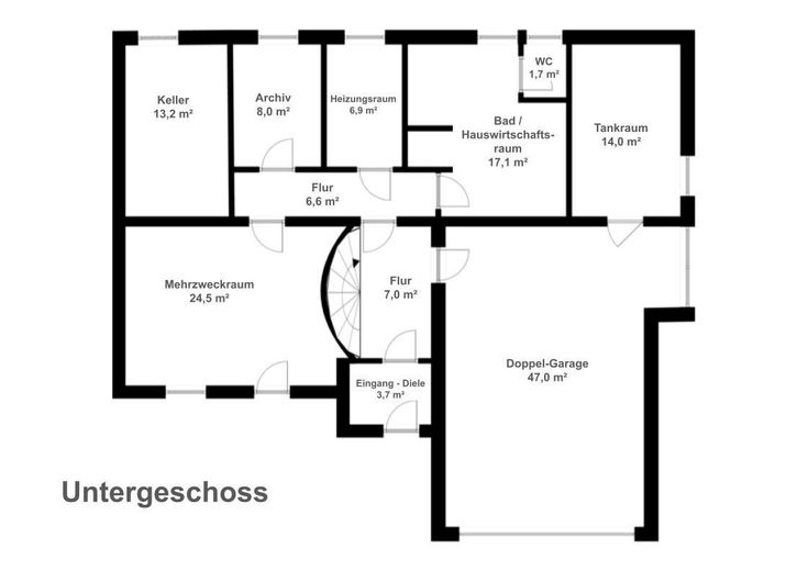 Großzügiges Einfamilienhaus in Ortsrandlage – 207 m² Wohnfläche auf 1.260 m² Grundstück – Untergeschoss