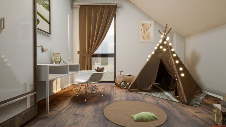 GROSSES HAUS AUF KLEINER FLÄCHE – Ansicht Kinderzimmer