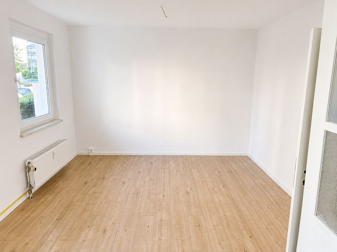 Helle 1-Zimmer-Wohnung frisch renoviert in Bernau bei Berlin – Schlafecke