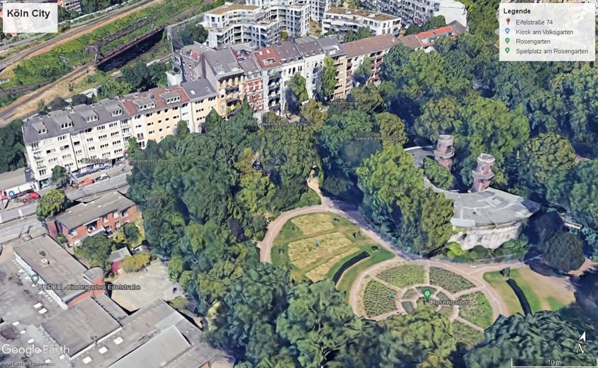 Neustadt-Süd - Citywohnung am Volksgarten - modernisiert - – Luftbild - Eifelstr. Volksgarten
