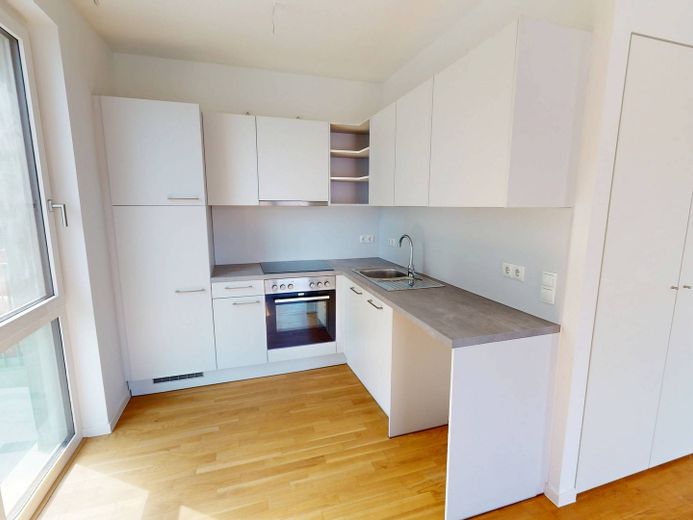 Geräumige 2-Zimmer-Wohnung mit EBK und 2 BALKONEN im Neubauquartier 'Ferdinand's Garden' – Küche