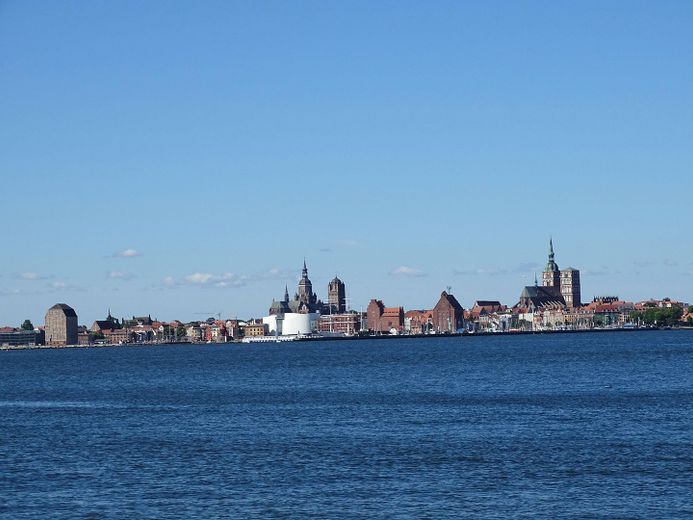 Hafenblick auf Stralsund