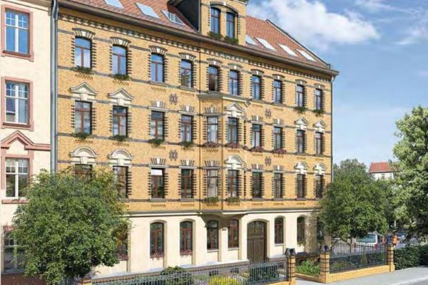 Solide Kapitalanlage in Leipzig-Schönefeld: Denkmalgeschützte 2-Zimmer-Wohnung mit Erker, Parkett und Pkw-Stellplatz