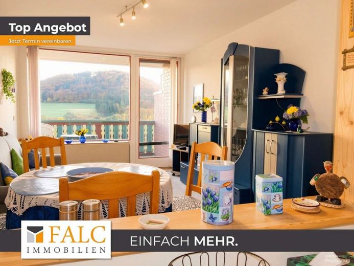 Einfach Mehr: Barrierefreie gepflegte 2-Zimmer-Wohnung, Aufzug, Süd-Loggia-Balkon, TG-Stellplatz. – Foto 1