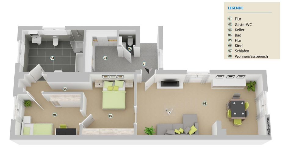 Grundriss Wohnung