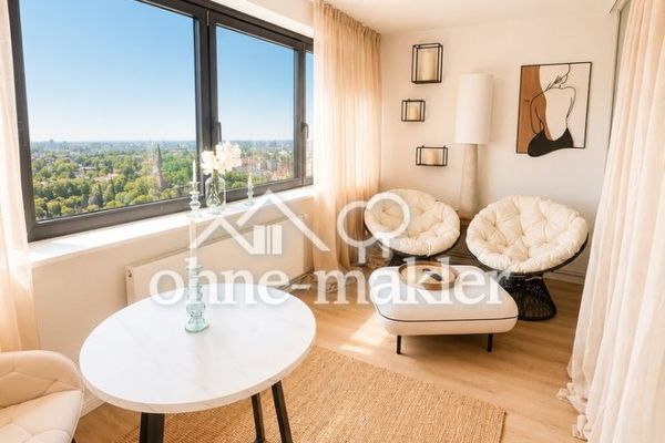Fully furnished high-rise residence 29F/ W2 Panorama views over Hamburg