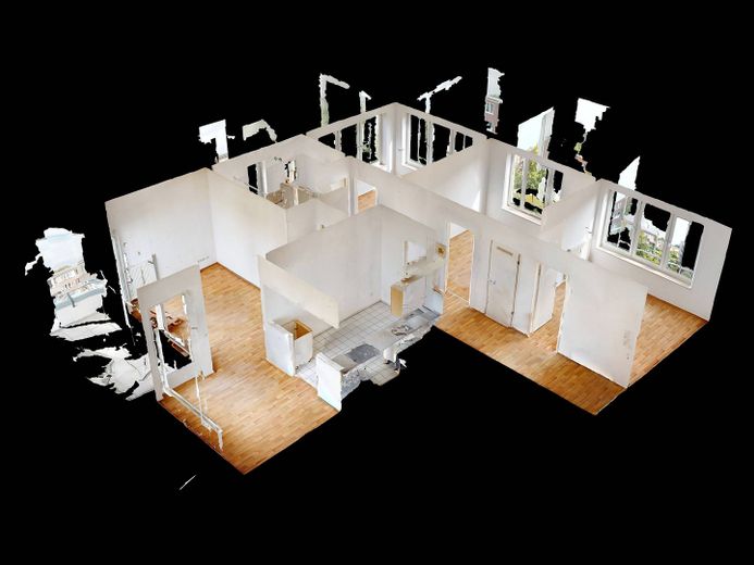** Helle 4-Zi.-Whg. mit BALKON und EBK in Rahlstedt ** – 3D-Ansicht Grundriss