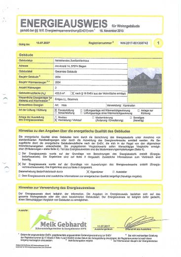 Energieausweis 