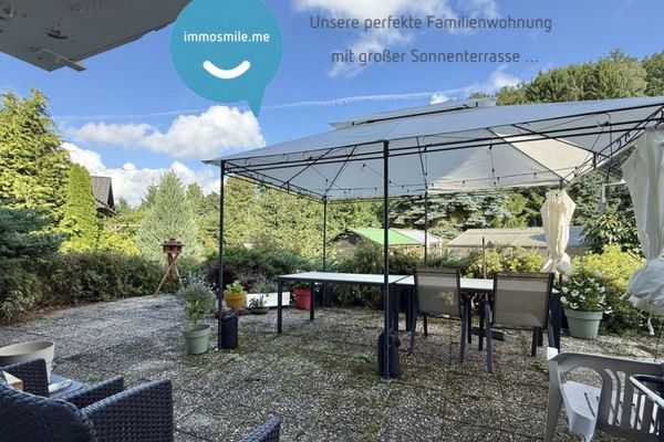 Große Terrasse • Sonnig • 3 Zimmer • ruhige Lage • Laminat • Bad mit Fenster • Stellplatz
