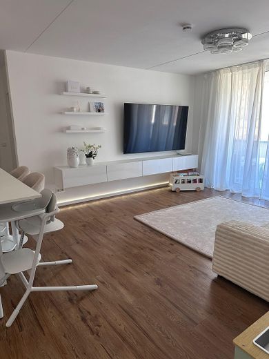 3 Zimmerwohnung mit Balkon in den Ferdinandshöfen – Wohnraum