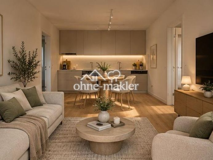 Elegante appartamento con 2 locali, ampio balcone e vista sul verde a Pankow – Foto 2