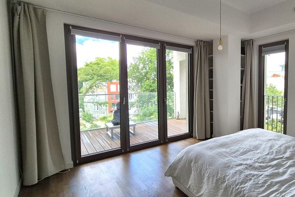 Exklusives Wohnen direkt an der Spree – Möblierte 2-Zimmer-Wohnung (97m2) auf der Halbinsel Stralau