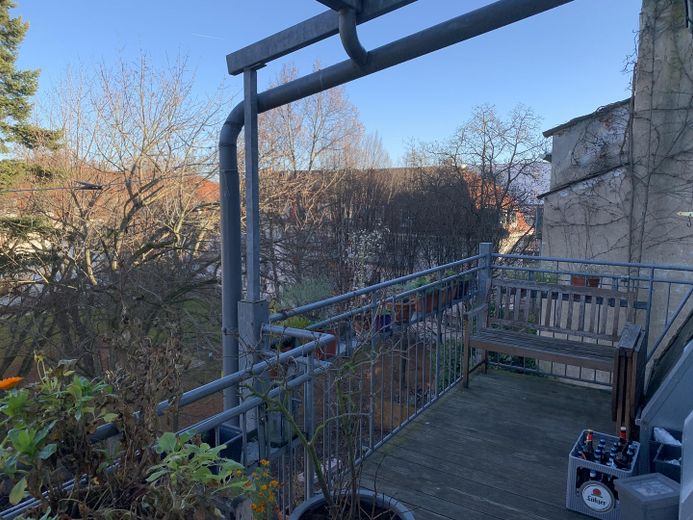 Helle Maisonettewohnung in Frankfurt am Main – Bornheim – zweiter Balkon
