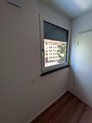 Modern 2-room new-build apartment with kitchen at Plärrer: 45 m² – Schlafzimmer