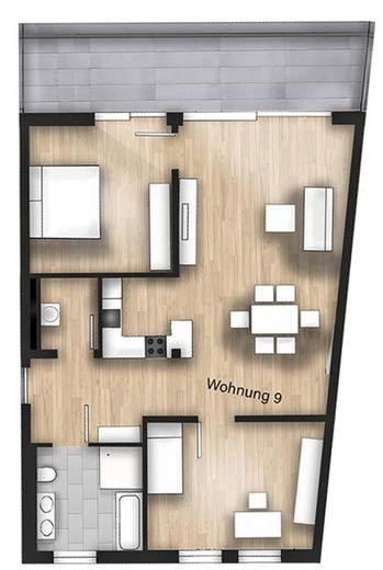 3,5 Zimmer – Grundriss
