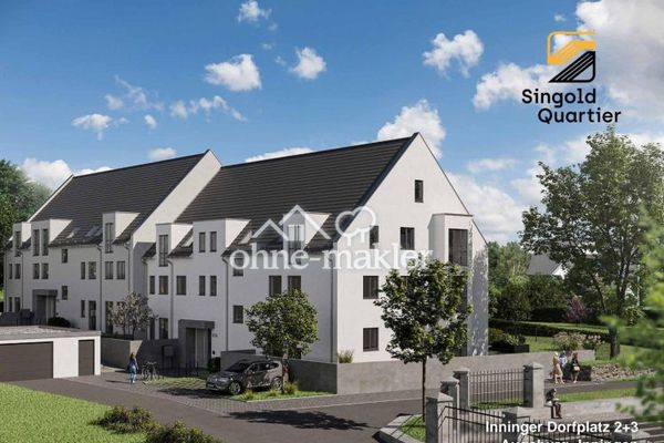 PROVISIONSFREI - Traumhafte Galerie-Wohnung im Erstbezug am Dorfplatz von Augsburg-Inningen