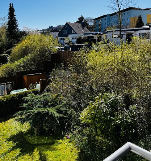 Balkon mit Blick ins Grüne