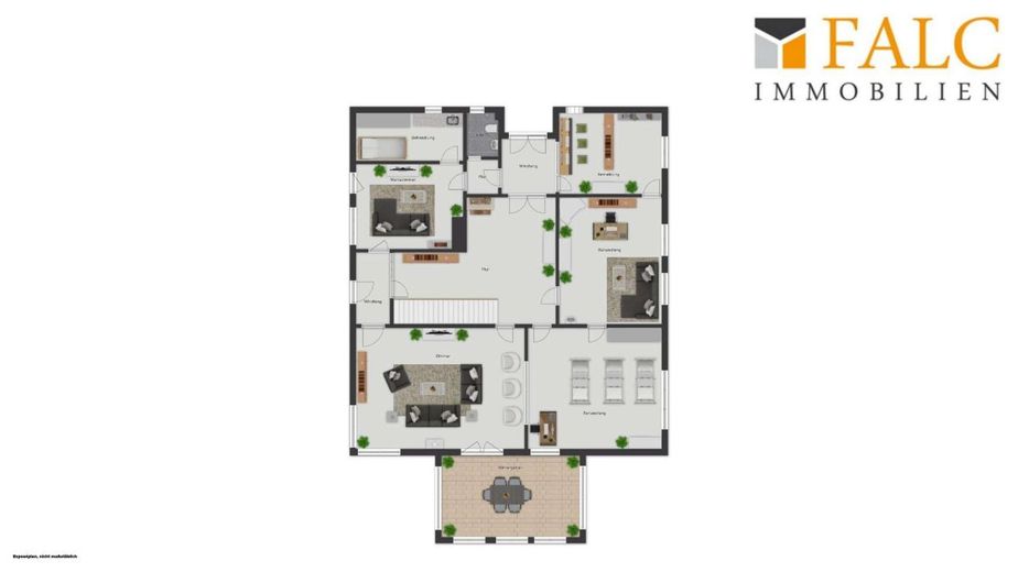 ***Denkmal - Stilvolle Villa im Landhausstil - Wohnen mit besonderem Ambiente*** – Grundriss Erdgeschoss