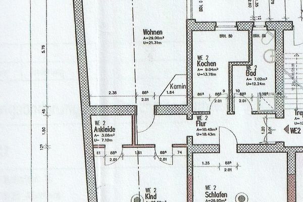 vermiete große 2 Zi Wohnung EG
