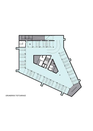 Tiefgarage - PKW und Fahrräder