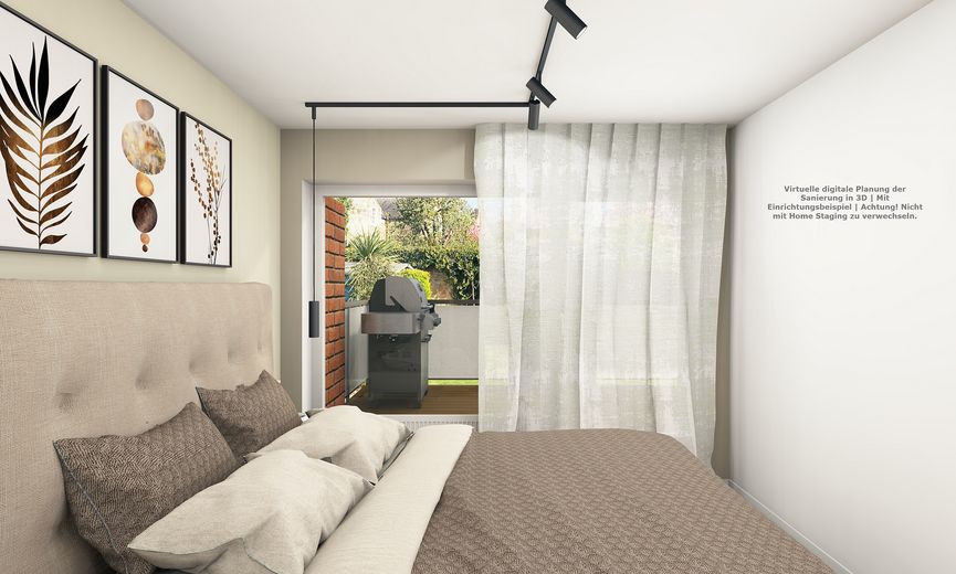 Gemütliches Schlafzimmer Visu