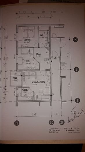 Schöne, ruhige und helle 3-Zimmerwohnung gegenüber Skyline Plaza – Grundriss