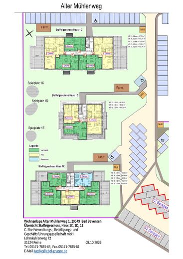 Erstbezug: Moderne Wohnung im 1. Obergeschoss und Balkon sowie energieeffizientem Wohnkomfort – Staffelgeschoss Haus 1c,d,e