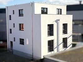 Erstbezug – Möblierte 2-Zimmer-Neubauwohnung im KfW-55-Effizienzhaus Metzingen – Gebäude