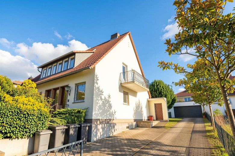 WRS Immobilien - käuferprovisionsfrei - Wiesbaden-Bierstadt - Villa in ruhiger bevorzugter Wohnlage – Front- + Ostansicht