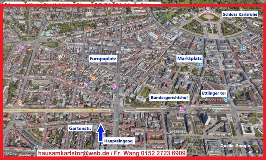 !-Senza commissioni-! Superficie ufficio/studio medico (al Karlstor) in posizione centrale a Karlsruhe! – Foto 9
