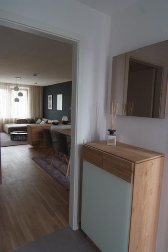 Sehr gepflegtes und hochwertig möbliertes Penthouse – provisionsfrei -  Dachgarten, Tiefgarage – Flur