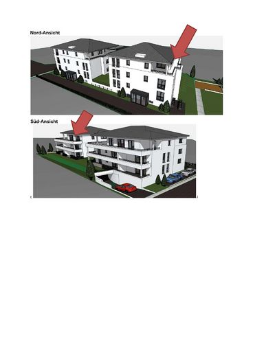 Exclusives 4,5 Zimmer Penthouse in ruhiger Lage in Schwanau - Ottenheim zu vermieten! – Objekt von Außen