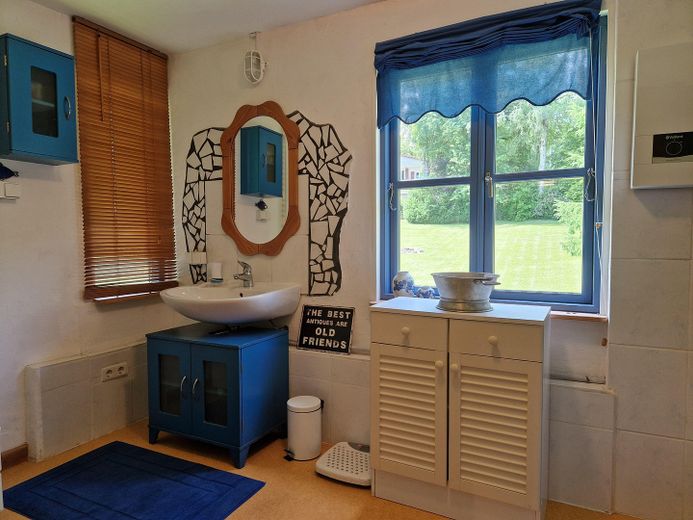Landhaus am Rande des Nationalparks Hunsrück-Hochwald – Badezimmer Bienenhaus