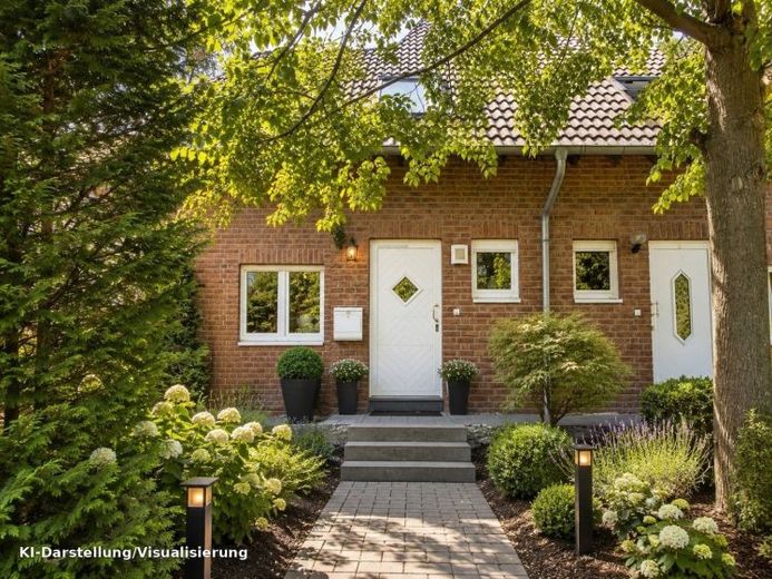 Casa a schiera adatta alle famiglie con giardino soleggiato e vista sul verde tutto l’anno – Foto 1