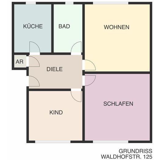 Attraktive 3‑Zimmer‑Wohnung in Krefeld‑Bockum mit Garage – Grundriss
