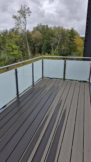 Balkonblick ins Grüne