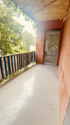 sanierte 3-Zimmerwohnung mit 2 Balkonen Nähe Wasserturm – Eckbalkon von Schlafzimmer 1
