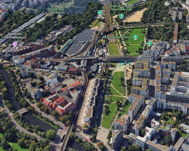 Ein Ort zum leben und Wohlfühlen- Eigentumswohnung in Tiergarten – Luftaufnahme Quartiersbereich