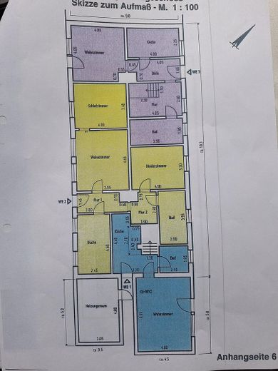 Reihenhaus Schönwalde am Bungsberg – Grundriss relevant lilafarbene