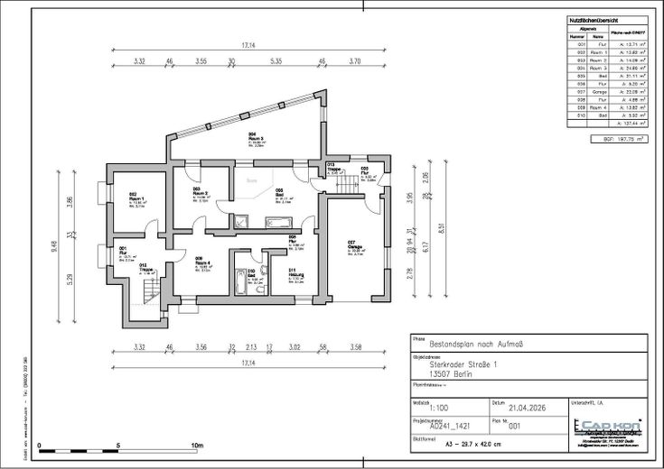 Mehrgenerationenhaus 371 m², Waldidyll am Flughafensee + Aufstockungspotenzial um 155 m² – Grundriss Souterrain